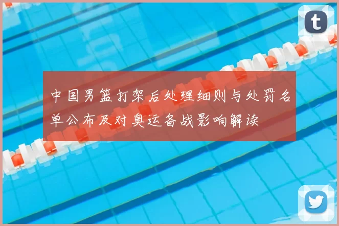 中国男篮打架后处理细则与处罚名单公布及对奥运备战影响解读