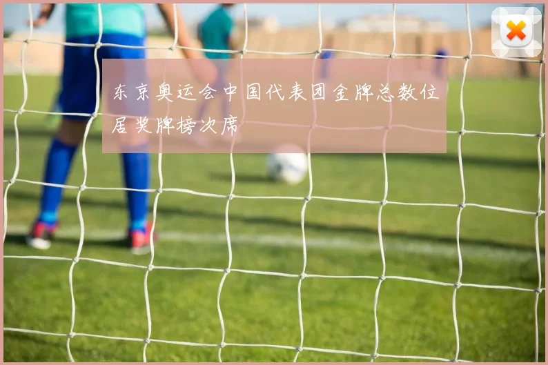 东京奥运会中国代表团金牌总数位居奖牌榜次席